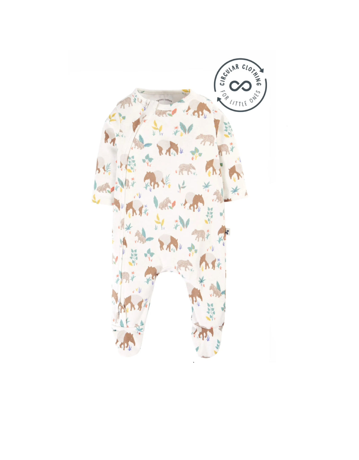 Frugi Kimono Zip up Babygrow Sleepsuit