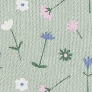 Pigeon Organics Skater Dress Green Flowers Print