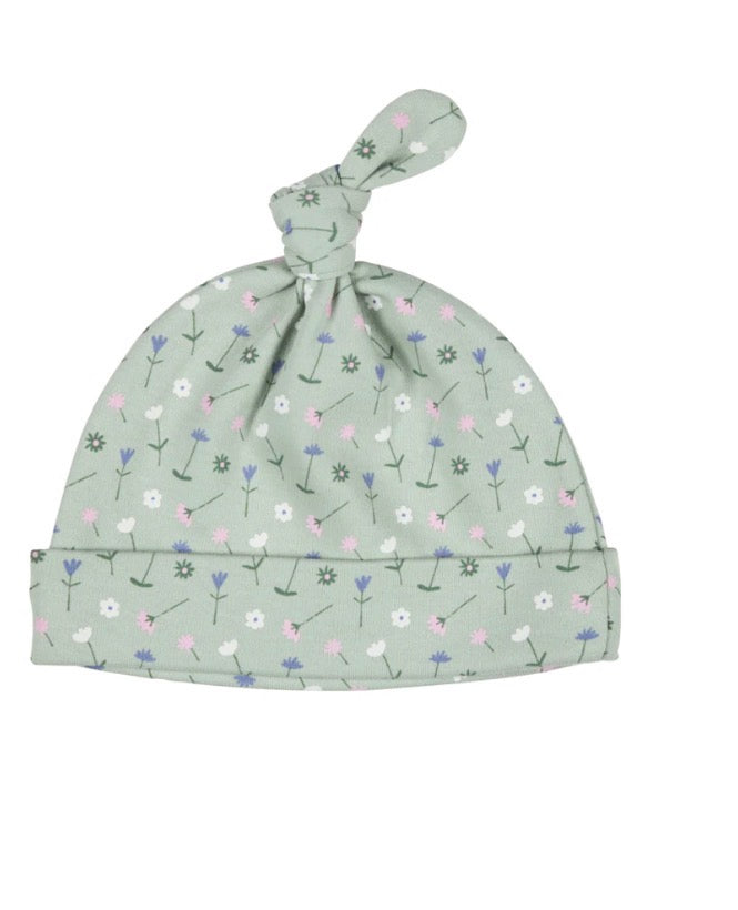 Green Flower Knotted Hat Pigeon Organic