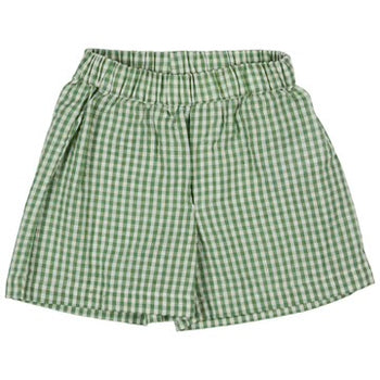 Pigeon Organics Green Check Summer Shorts