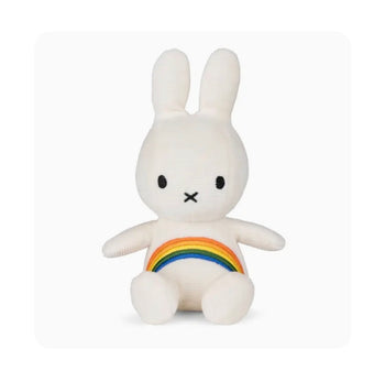 Miffy soft Corduroy Plush Rainbow 18cm Soft Toy