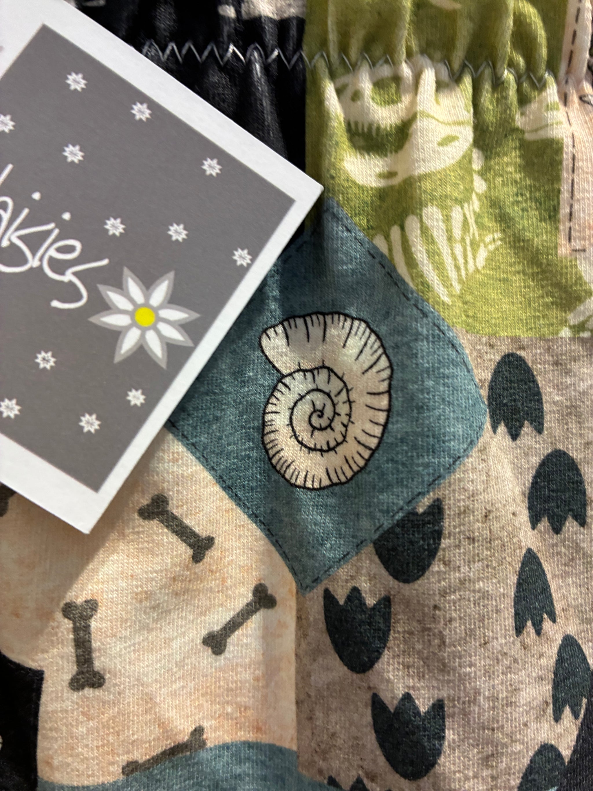 Dino Archeology Neutral leggings from Freckles & Daisies