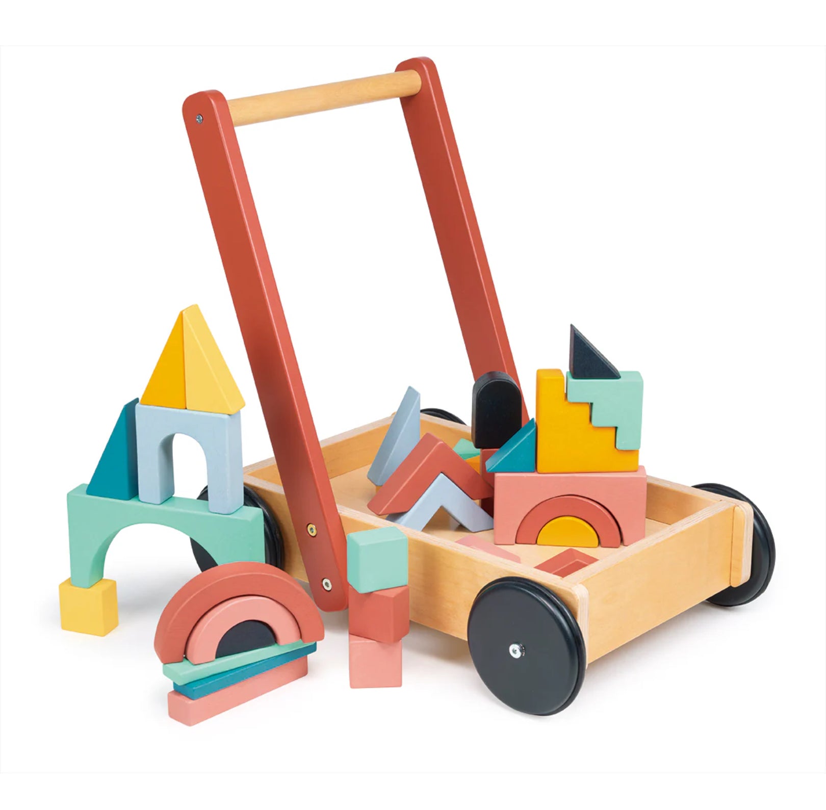 Bambino Block Trolley Wooden Toy Mentari