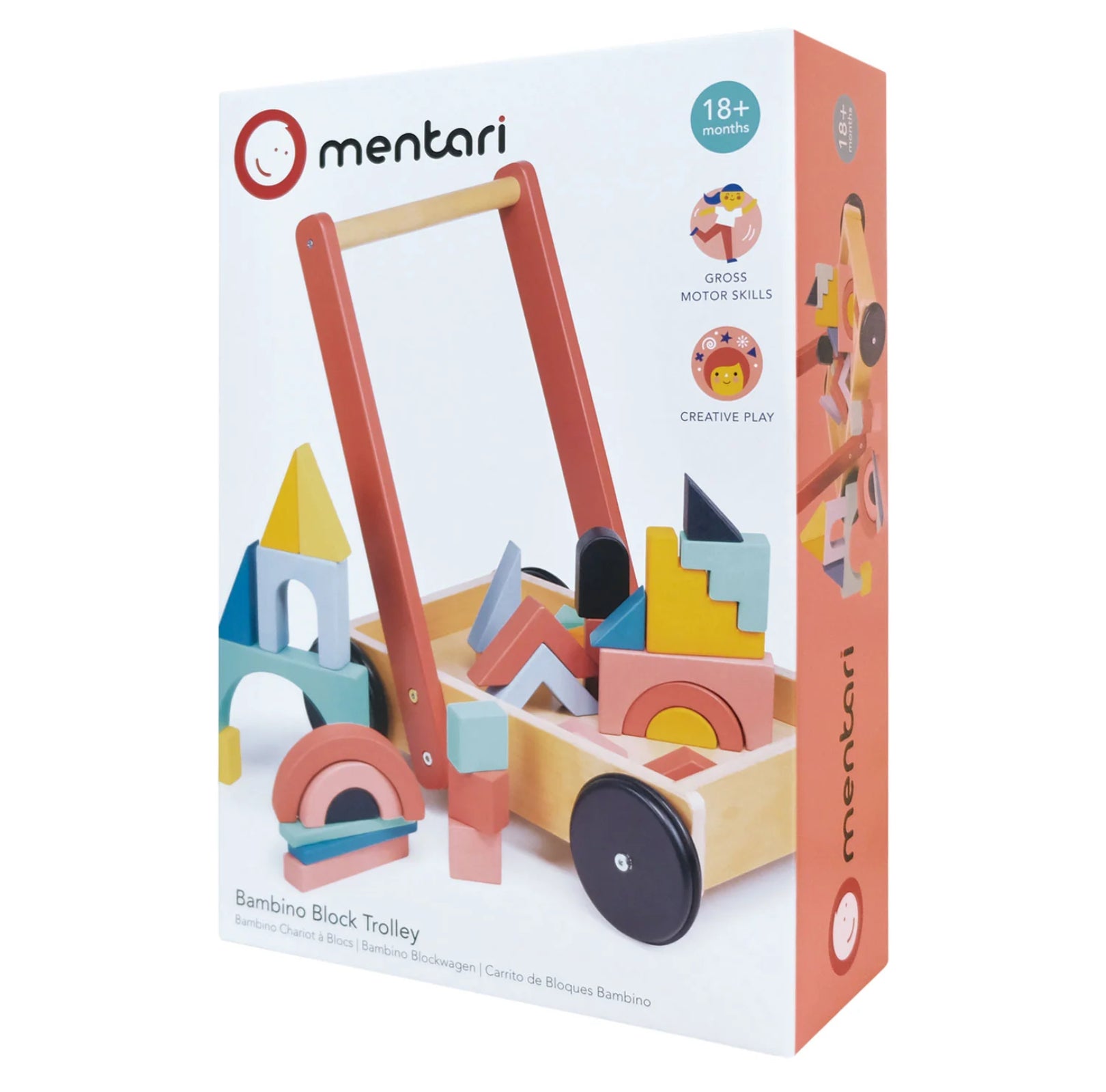 Bambino Block Trolley Wooden Toy Mentari