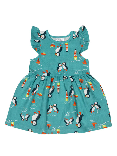 Kenzie the Puffin Muslin Dress Blade & Rose