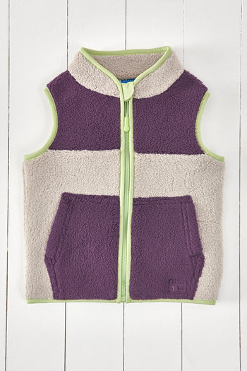 Amethyst Purple & Geothermal Grey Borg Gilet Grass & Air