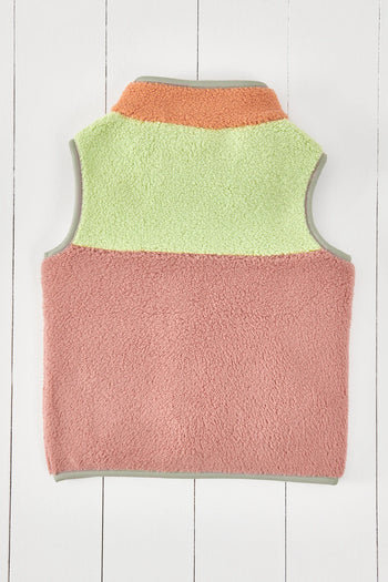 Aurora Pink Borg Gilet Grass & Air