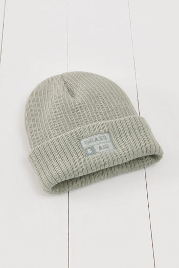 Geothermal Grey Beanie Hat Grass & Air