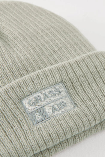 Geothermal Grey Beanie Hat Grass & Air