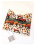 Snood Freckles & Daisies Red Tractor print