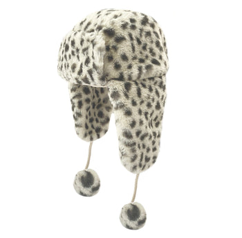 Snow Leopard Faux Fur Hat from Rockahula