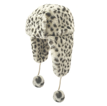 Snow Leopard Faux Fur Hat from Rockahula