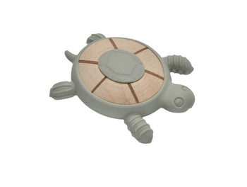 Turtle Wooden & Silicone Teething Ring Jumini