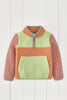 Aurora Pink  Borg Quarter Zip Jumper Grass & Air