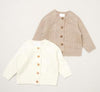 Baby Knit Cardigan Duo in Ivory & Biscuit