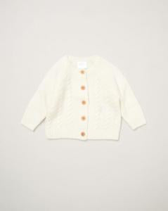 Baby Knit Cardigan Duo in Ivory & Biscuit