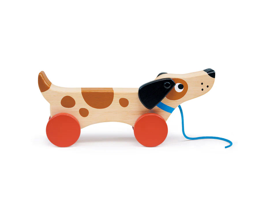 Puppy on Wheels Wooden Toy Mentari