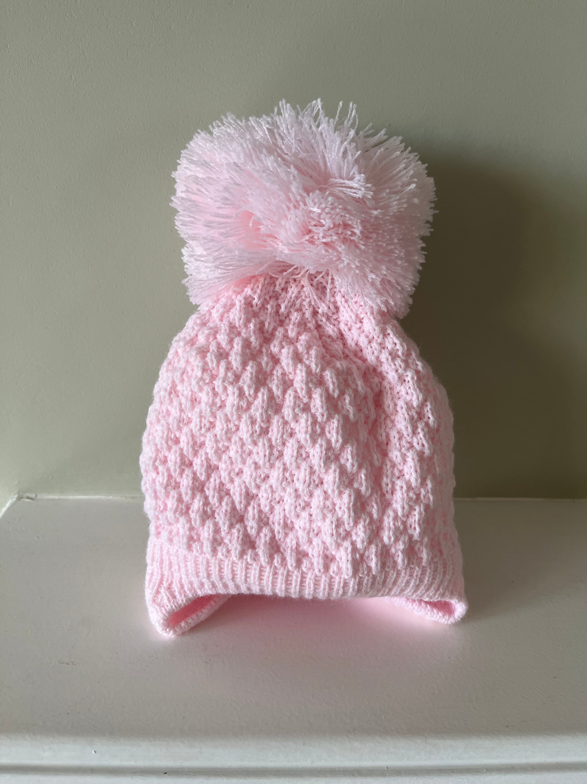 Baby Fantasia Pink Pom Knitted Hat