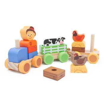 Jumini Scarecrow  Stacking Train Wooden Toy