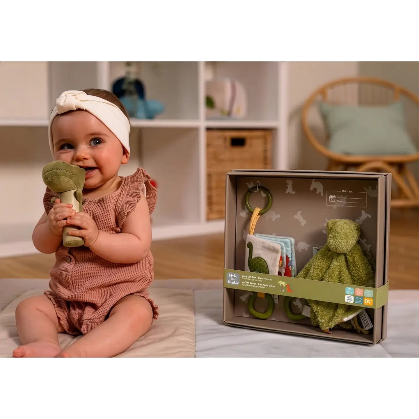 Little Big Friends Baby Gift Box - Dino Friends