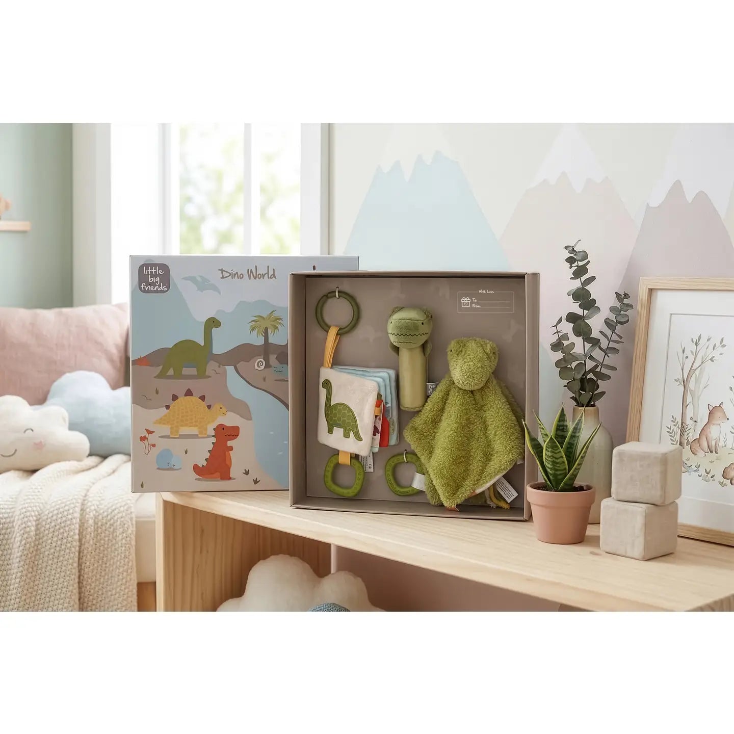 Little Big Friends Baby Gift Box - Dino Friends