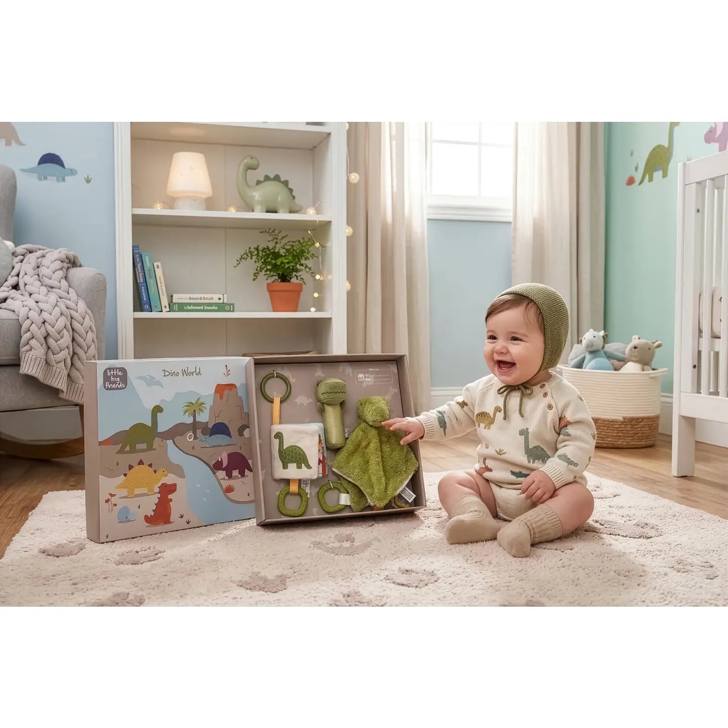 Little Big Friends Baby Gift Box - Dino Friends