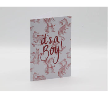It’s a boy- Dragon Greeting Card