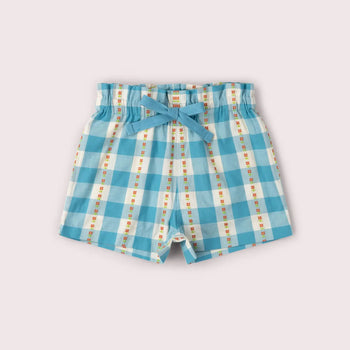 Blue Flowers By the Sea Shorts Little Green Radicals