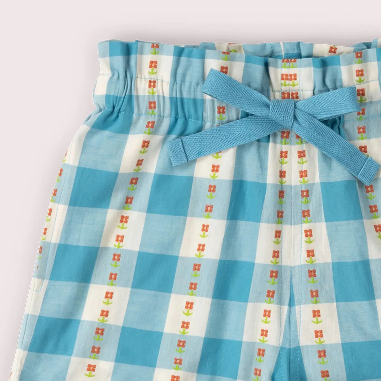 Blue Flowers By the Sea Shorts Little Green Radicals