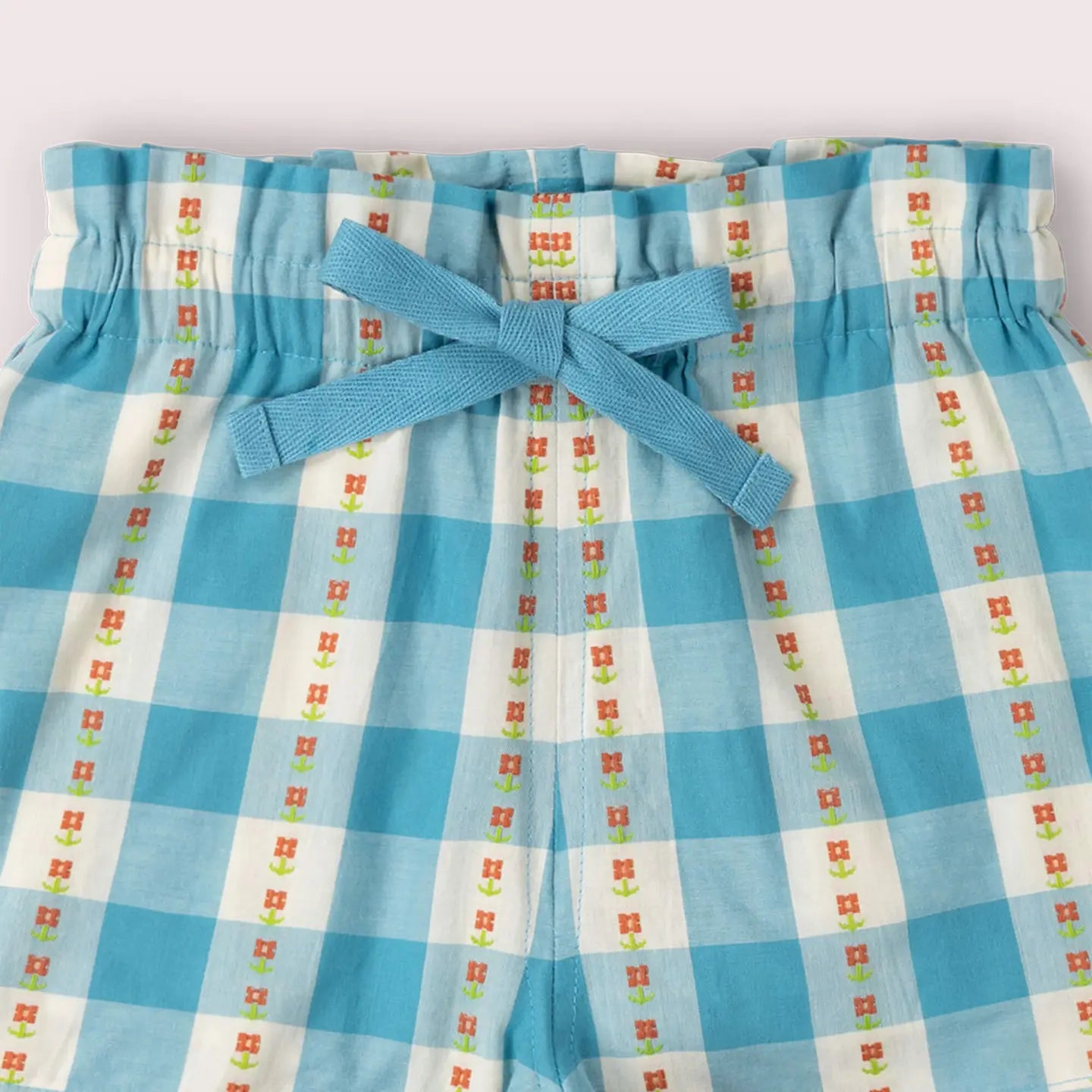 Blue Flowers By the Sea Shorts Little Green Radicals