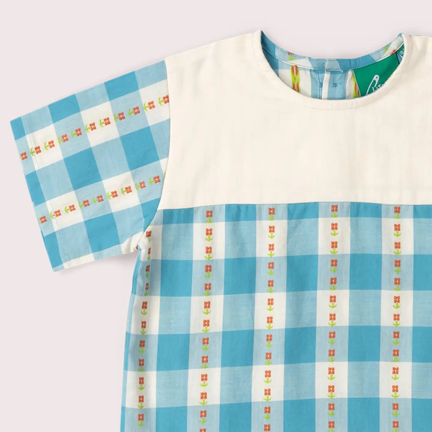 Blue Flowers loose Short Sleeve Top Little Green Radicals