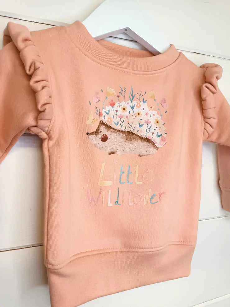 Little Wildflower Frill Sleeve  Jumper from Freckles & Daisies