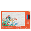 Large Colouring Poster with Pencils - On the Farm