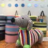 Knitted Sausage Dog in a Jumper Baby Rattle from Best Years