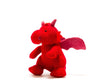 Knitted Red Dragon Baby Rattle