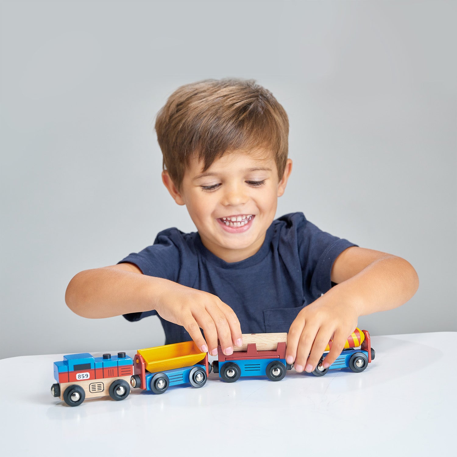 The Cargo Train Set Wooden Toy