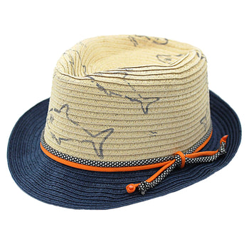 Shark Print Trilby Sun Hat