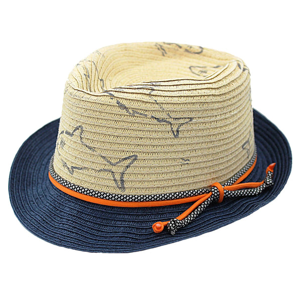 Shark Print Trilby Sun Hat