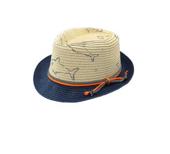 Shark Print Trilby Sun Hat