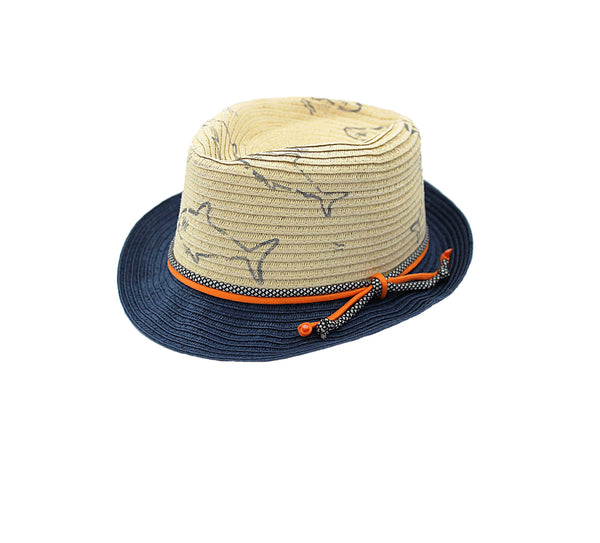 Shark Print Trilby Sun Hat