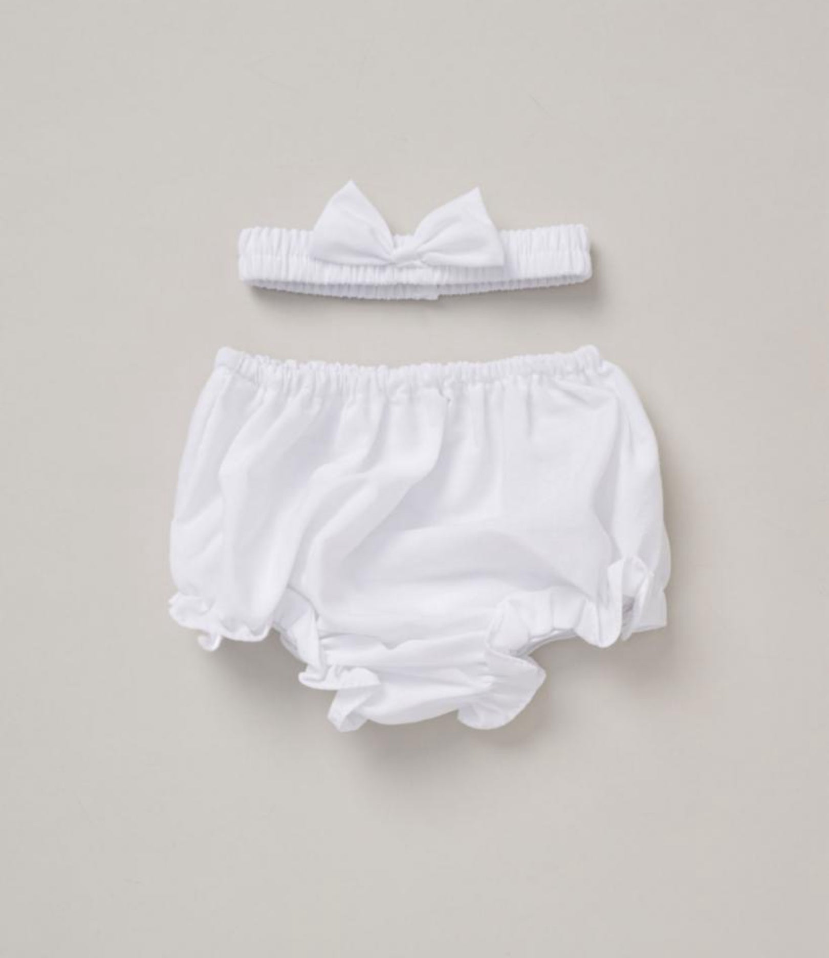 Rock-a-Bye Baby White Dress & Headband Set