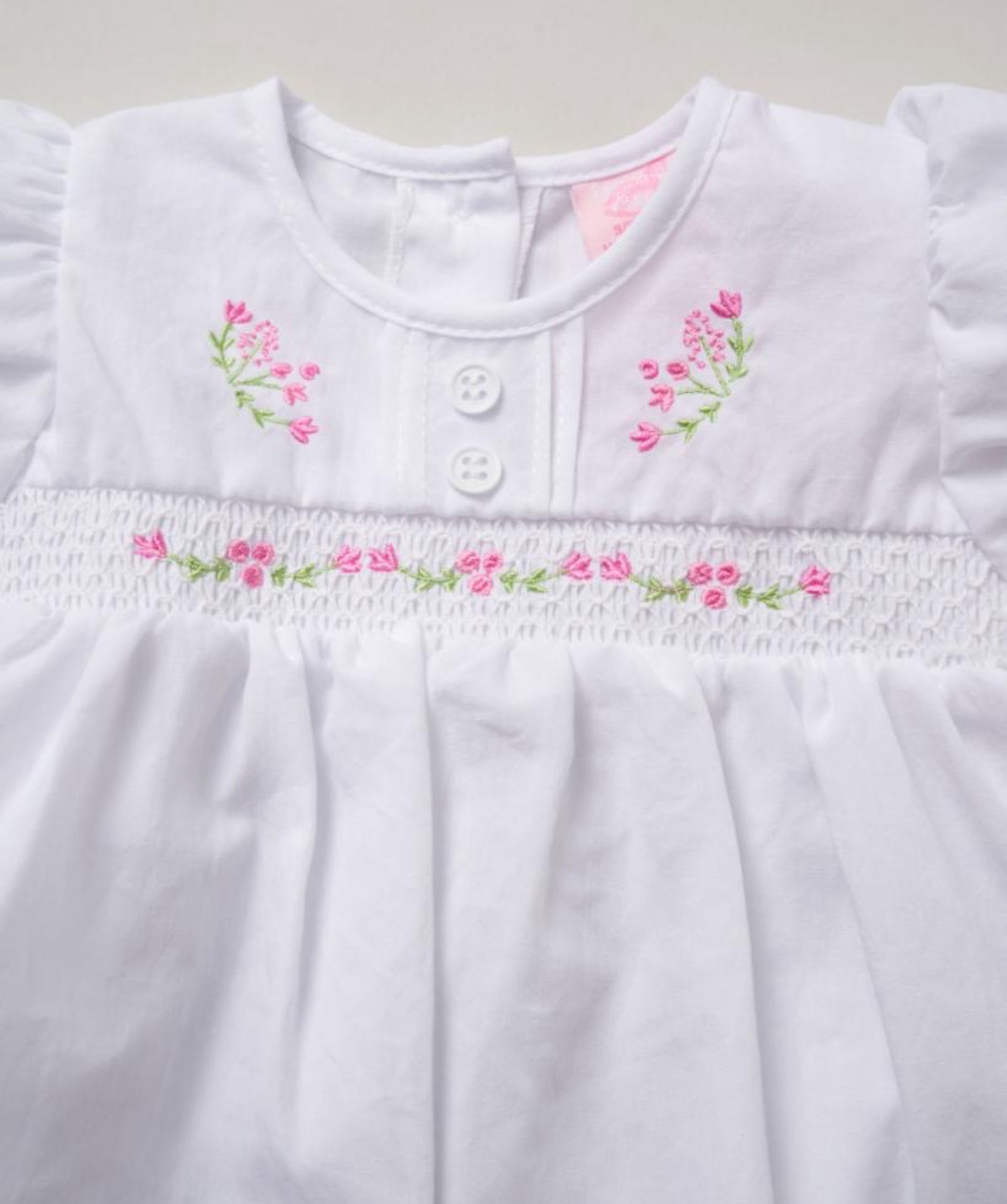 Rock-a-Bye Baby White Dress & Headband Set