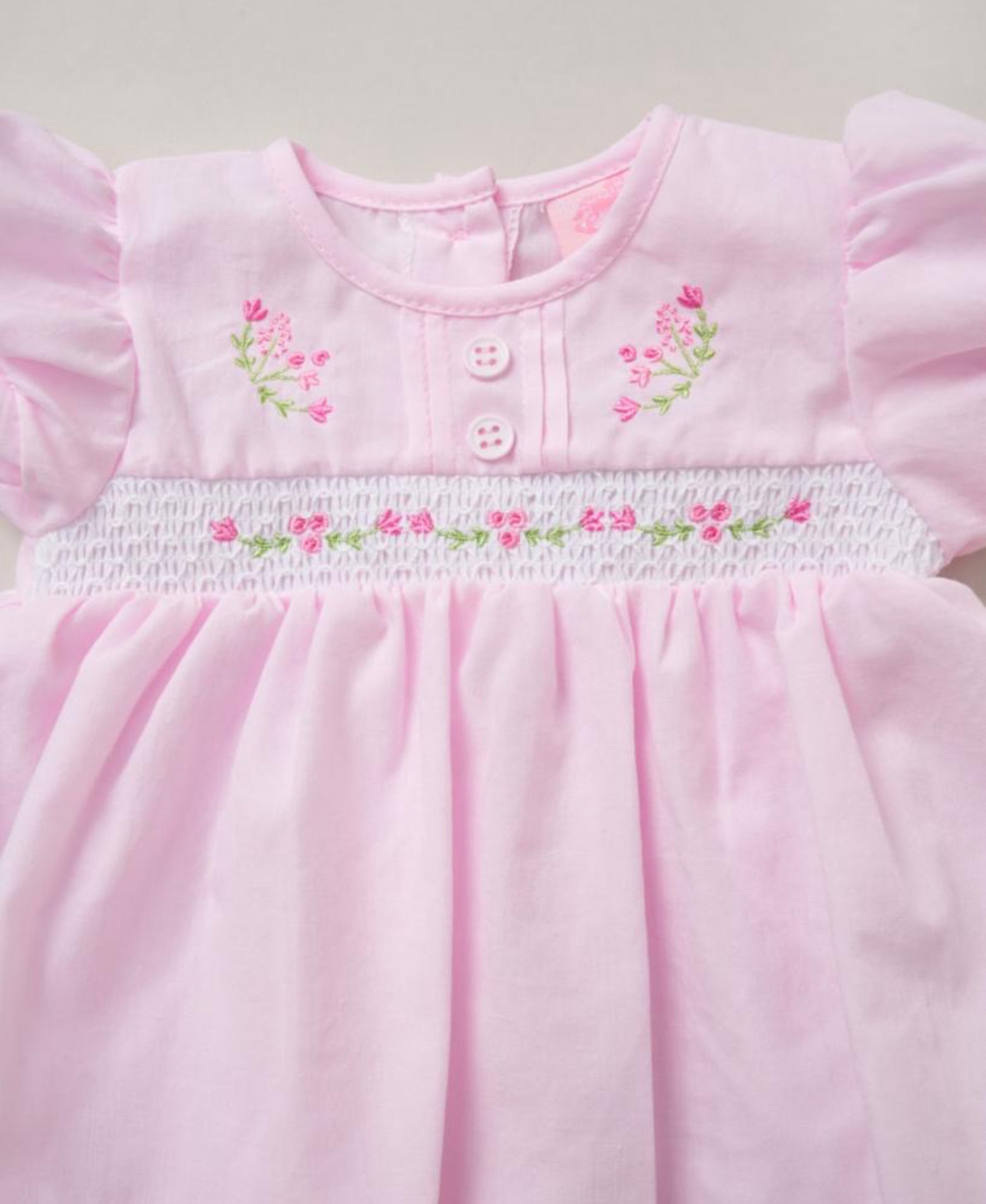 Rock-a-Bye Baby Pink Dress & Headband Set