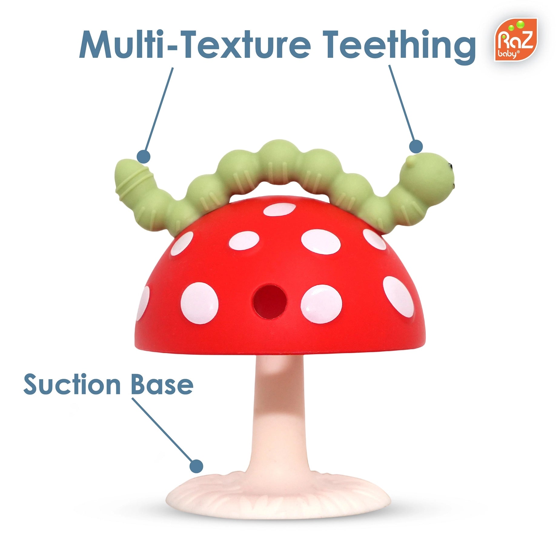 Choppy Mushroom Grip Baby Teether