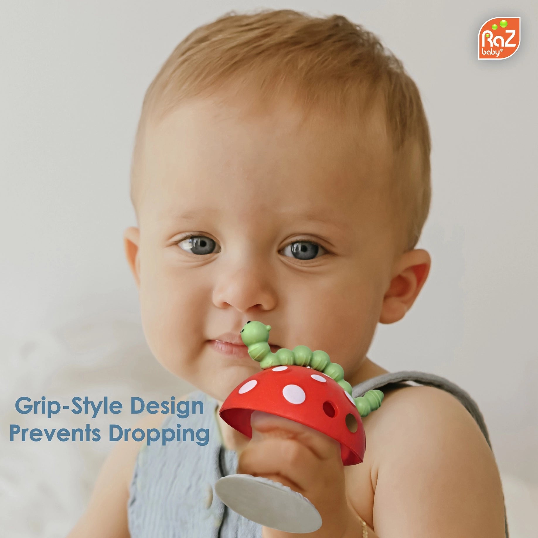 Choppy Mushroom Grip Baby Teether