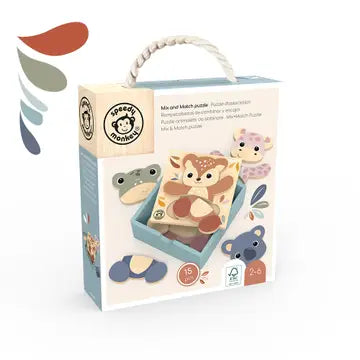 Dress Up Mix Puzzle Wooden Toy Speedy Monkey