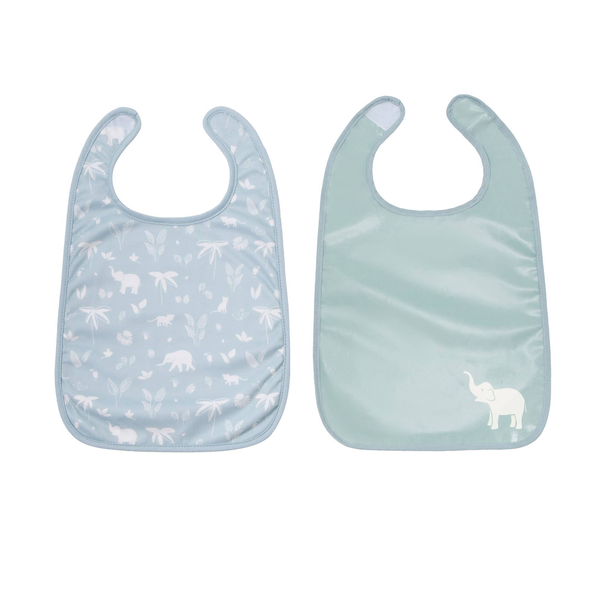 BTL Set of 2 Bibs - Green Tropic