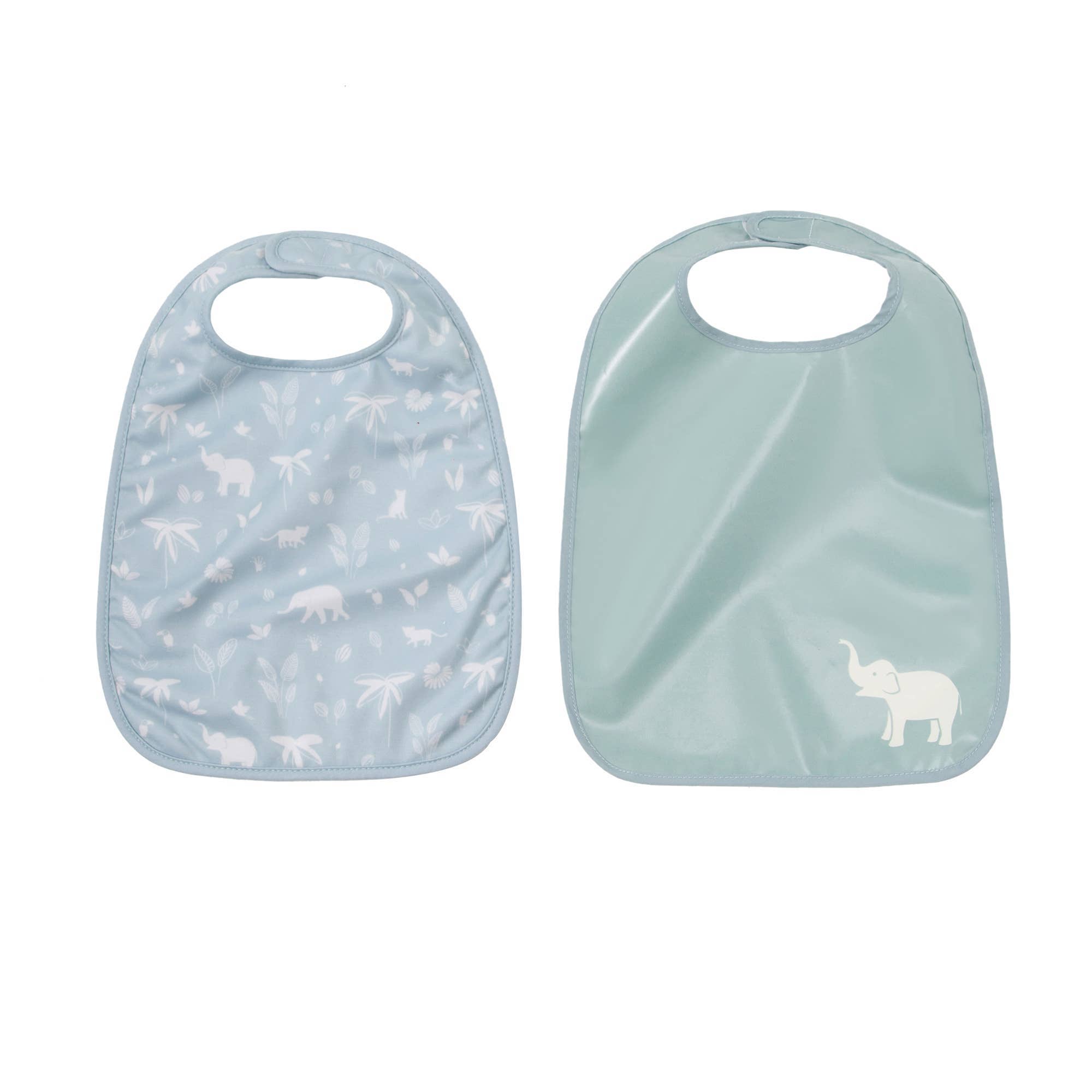 BTL Set of 2 Bibs - Green Tropic