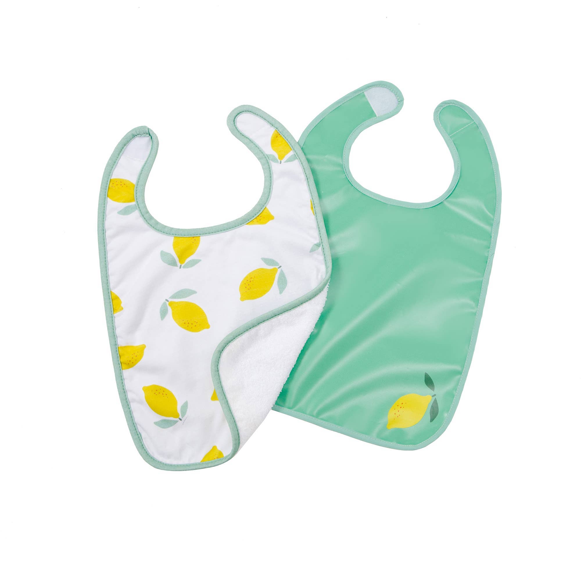 BTL Set of 2 Bibs - Happy Lemon