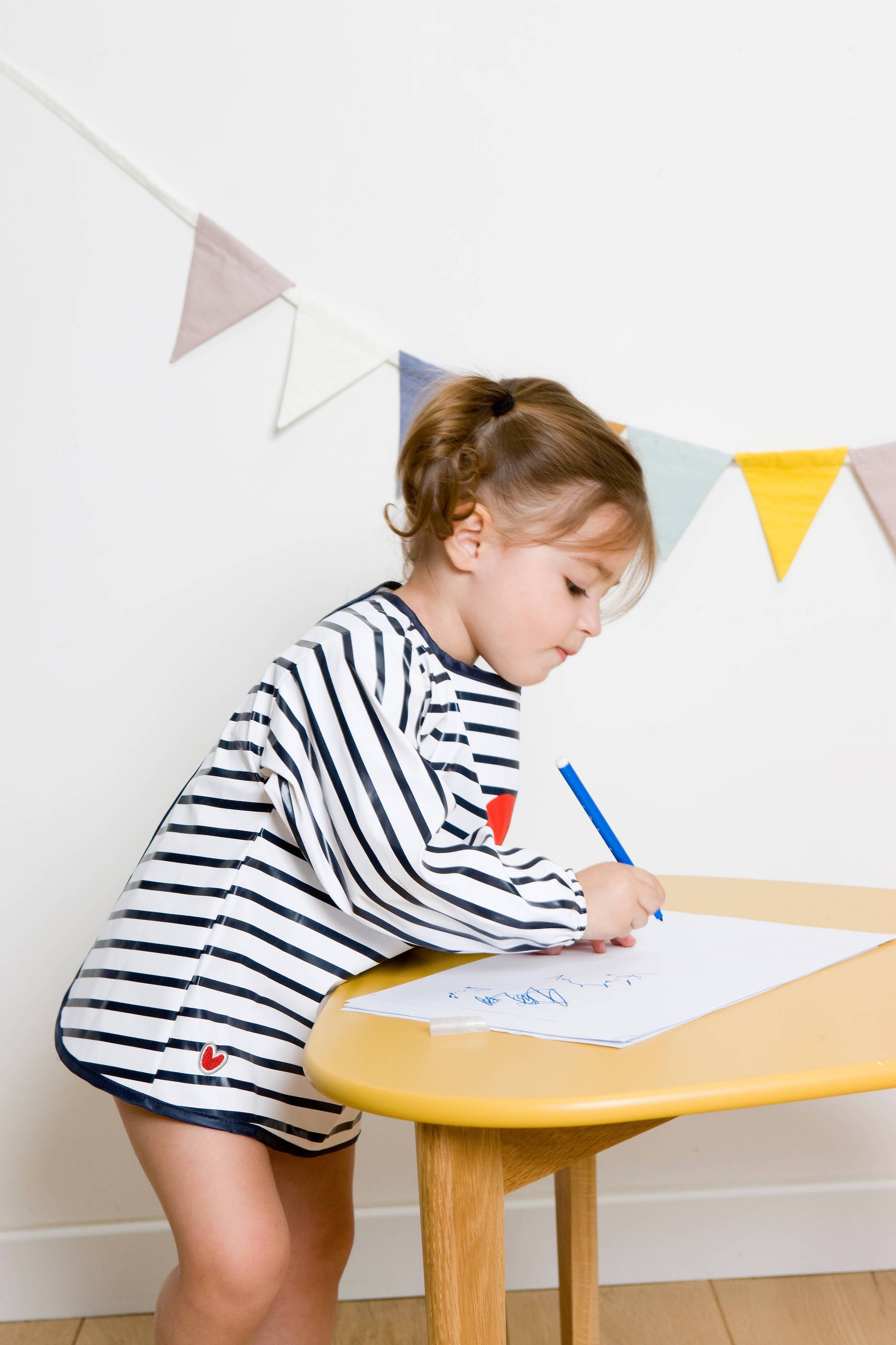 BTL Waterproof Smock - Blue Stripes